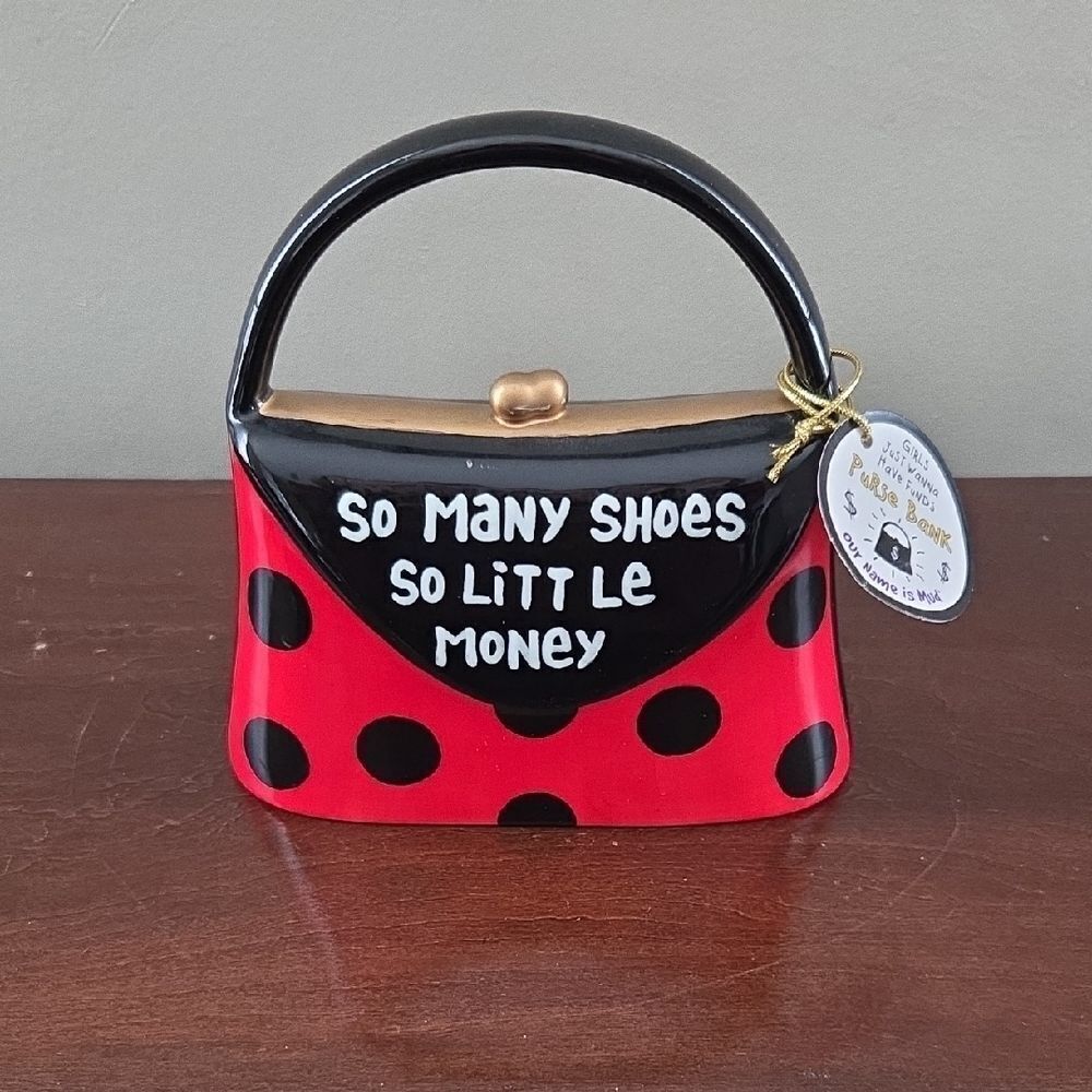 Red and Black Polka Dot Handbag
